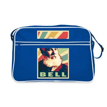 Alexander Graham Bell Colores vintage - Sac Retro - bleu/blanc - Devant