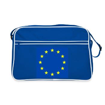 Drapeau de l’Europe - Sac Retro - bleu/blanc - Devant