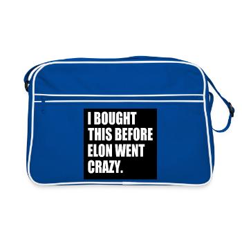 i bought this before elon went crazy - Sac Retro - bleu/blanc - Devant