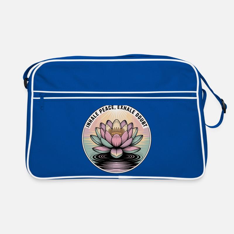 Inhale Peace, Exhale Doubt Retro Tasche