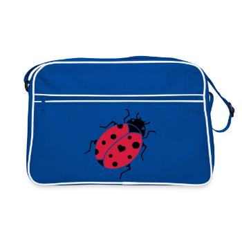 La coccinelle - Sac Retro - bleu/blanc - Devant