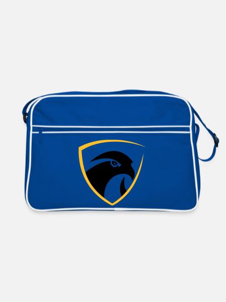 Falcon Logo - Retro Tasche - Blau/Weiß - Vorne
