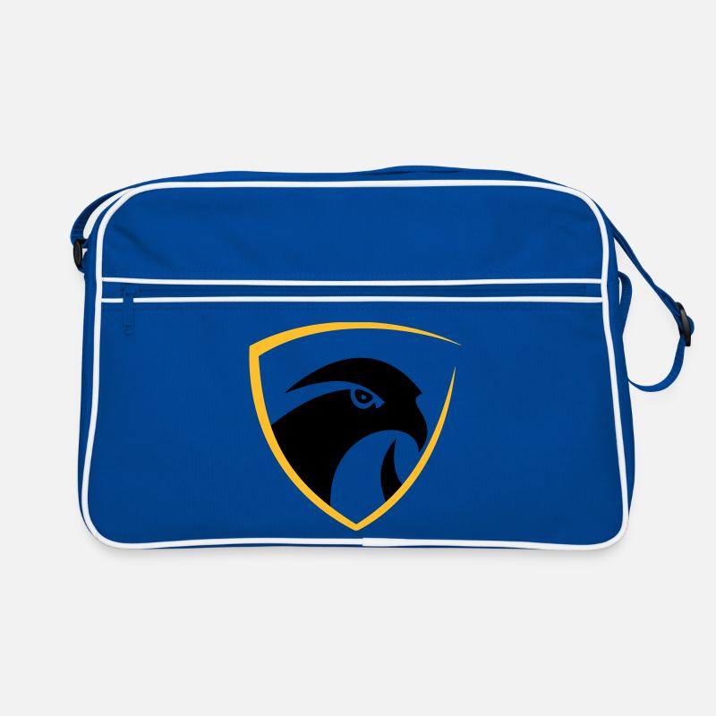 Falcon Logo - Retro Tasche - Blau/Weiß