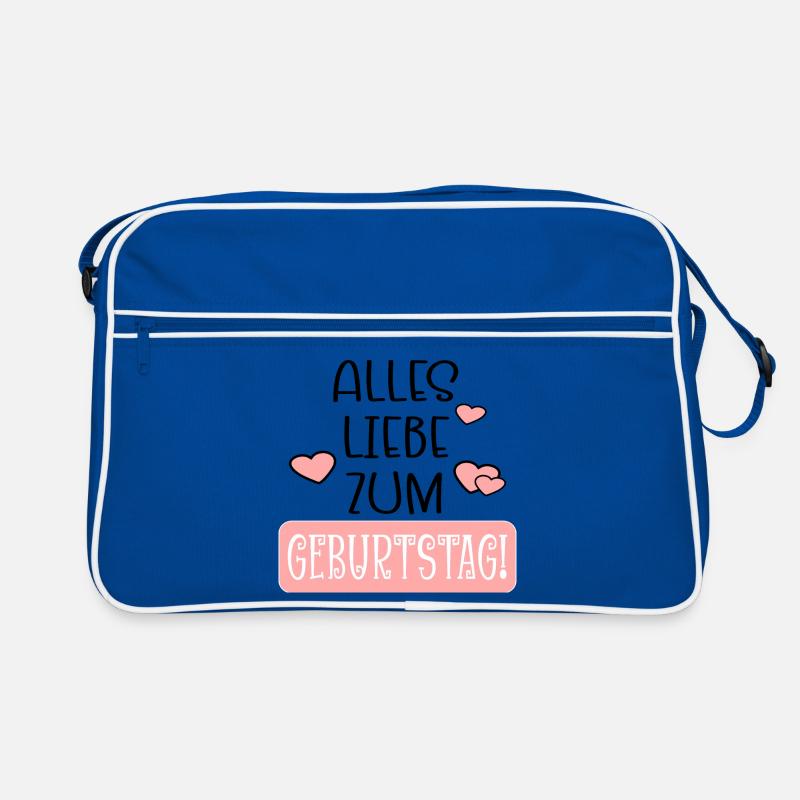 Alles Liebe zum Geburtstag - Geburtstagssprüche Retro Tasche