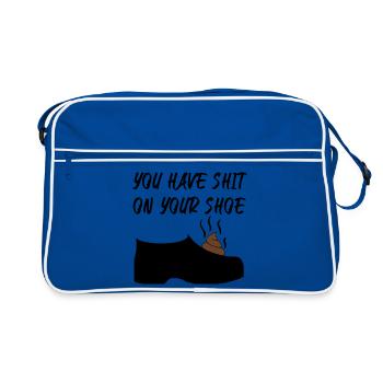 You have shit on your shoe - Retro Bag - blue/white - Front