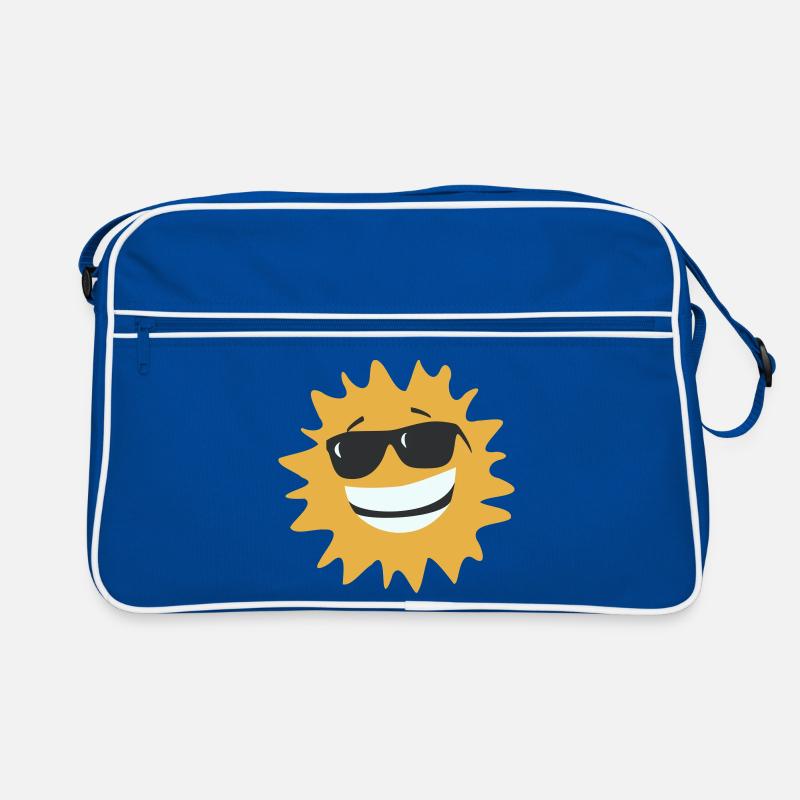 Sunburst Smiling with Sunglasses Retro Bag