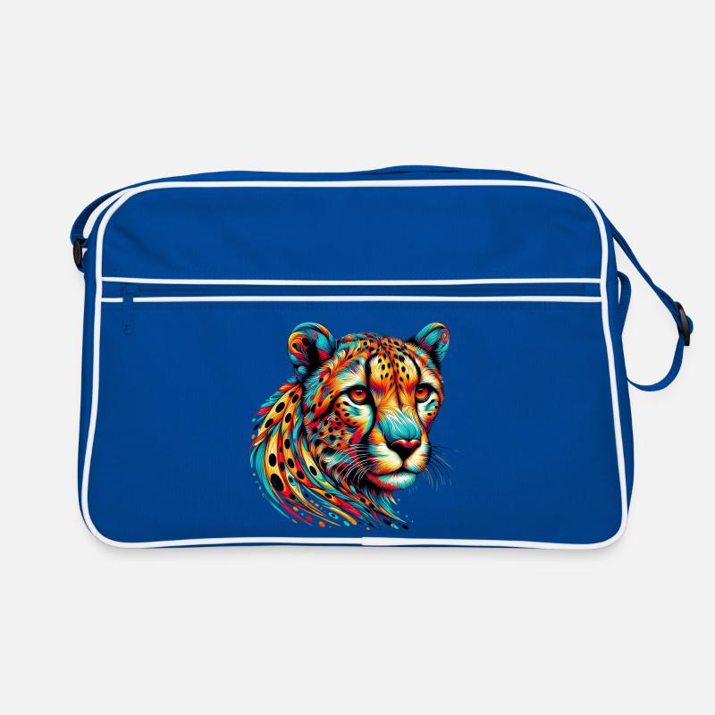 Gepard - Retro Tasche - Blau/Weiß