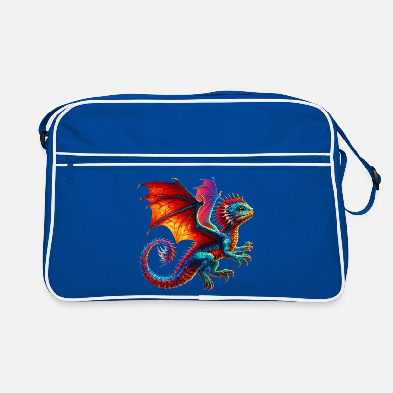 Dragon - Sac Retro - bleu/blanc