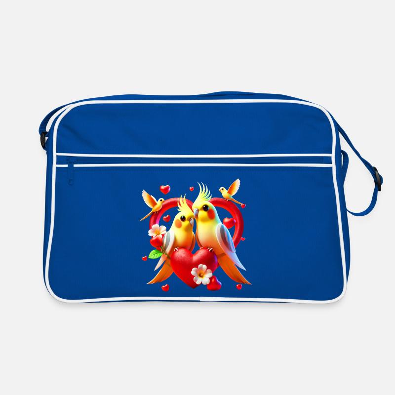 Nymphenheart (03) - Retro Tasche - Blau/Weiß
