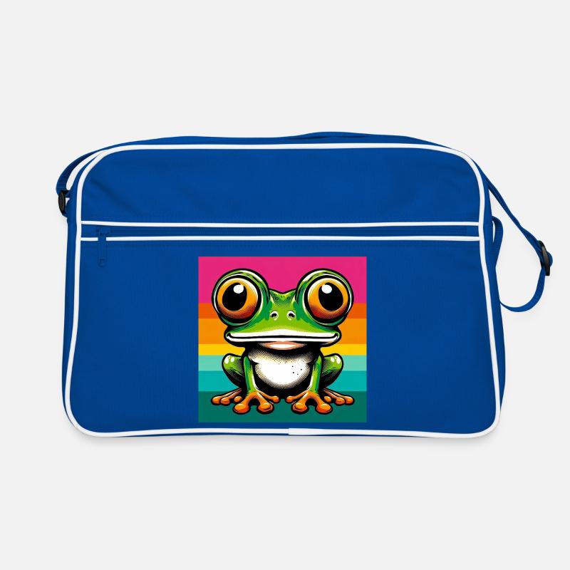 frog - Retro Bag - blue/white