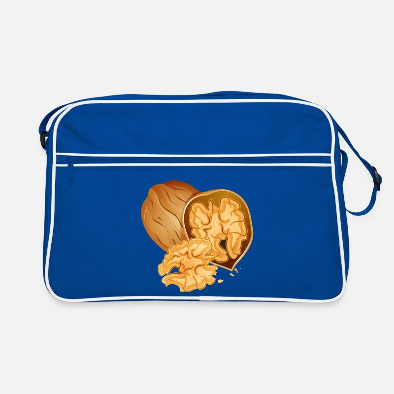 Detailed walnut with open nut Retro Bag