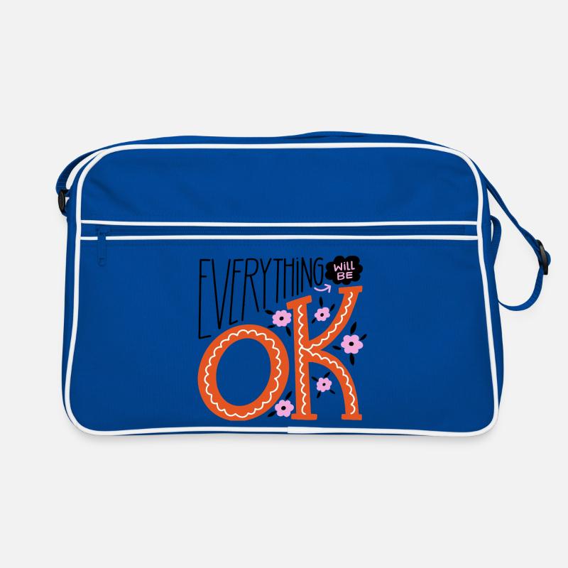 Everything Will Be Fine – Motivational Statement Design Retro Bag