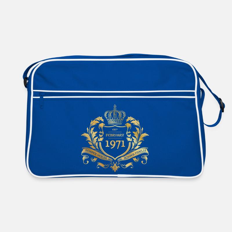 55. Geburtstag Semper Verum - Established 02/1971 Retro Tasche