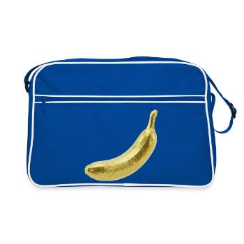 Banane d’Or - Sac Retro - bleu/blanc - Devant