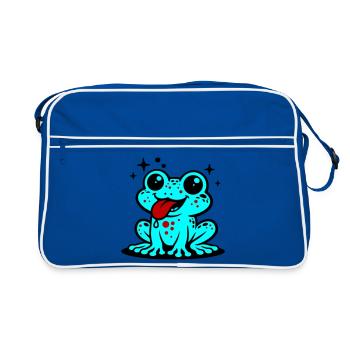 Toad Comic Frog - Retro Bag - blue/white - Front