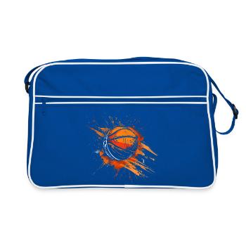 Basketball Street Art - Retro Bag - blue/white - Front