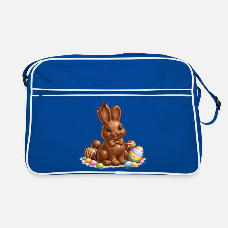 Chocolate bunny with Easter eggs Retro Bag