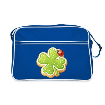 Biscuit trèfle avec Ladybug - Sac Retro - bleu/blanc - Devant