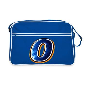 Maillot de football numéro 0 Design Style sportif - Sac Retro - bleu/blanc - Devant