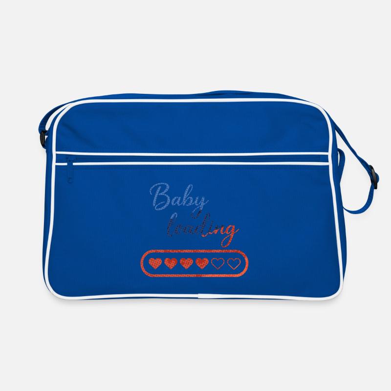 Baby Loading: Herz-Countdown Retro Tasche