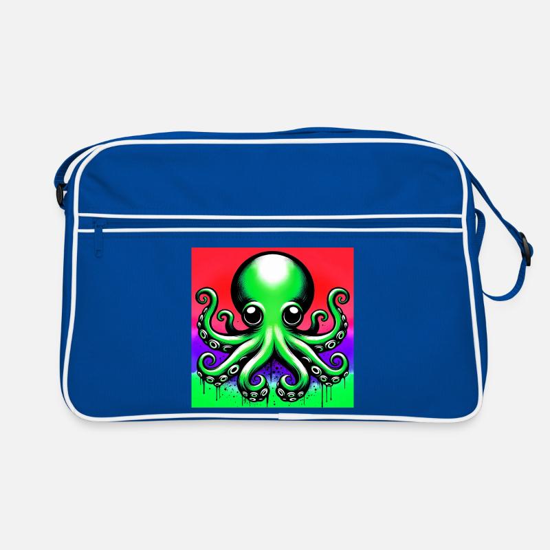 Krake Retro Tasche