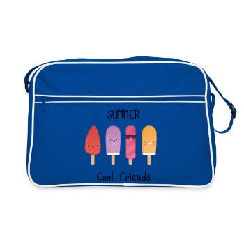 Amis cool d’été - Sac Retro - bleu/blanc - Devant