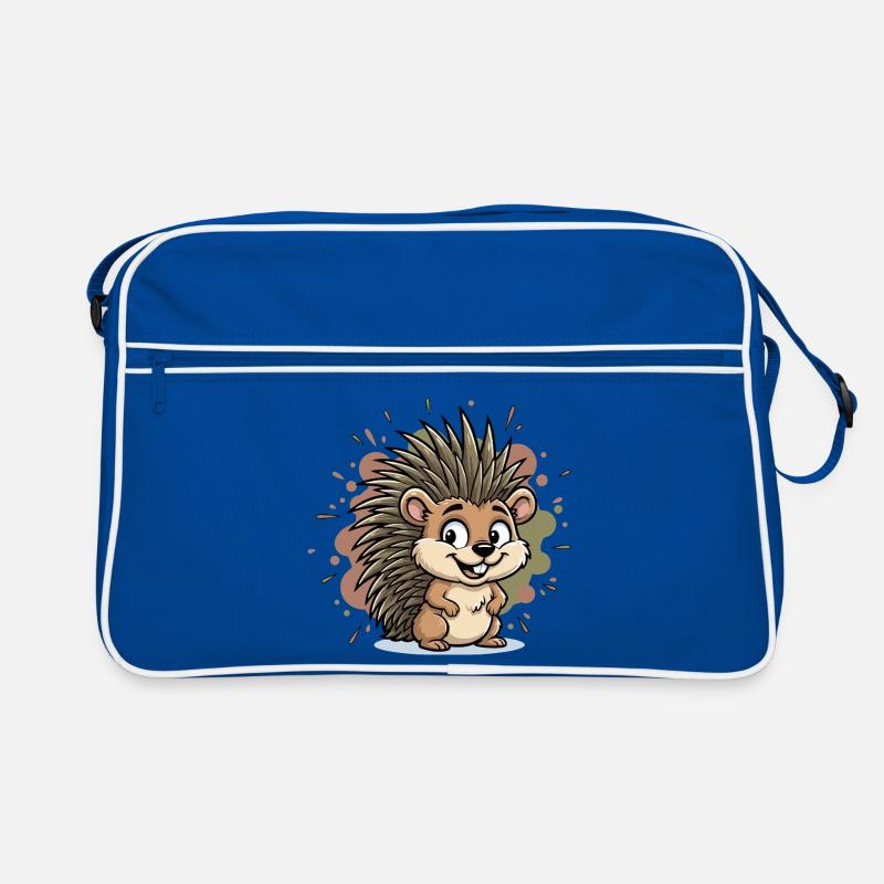 Dessin animé du hérisson câlin Sac Retro