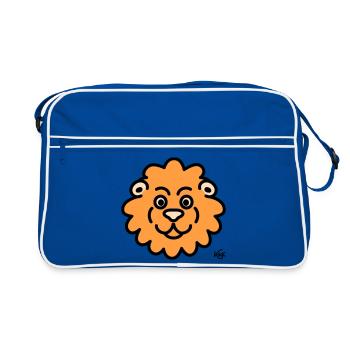 Lion Grand - Sac Retro - bleu/blanc - Devant