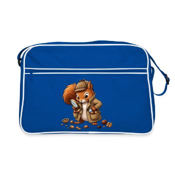 Manteau d’écureuil détective - Sac Retro - bleu/blanc - Devant