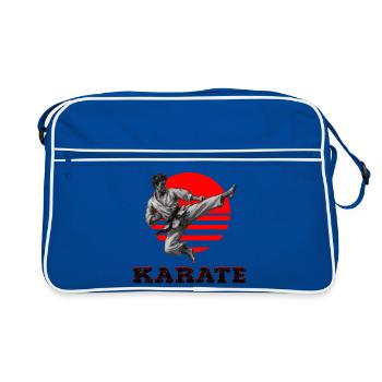 Karate - Retro Tasche - Blau/Weiß - Vorne
