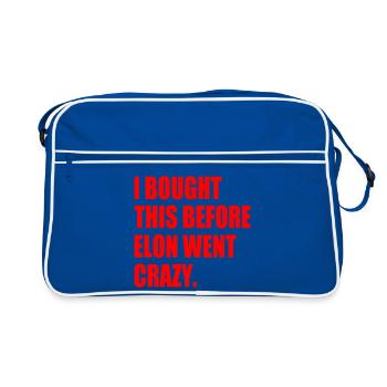 i bought this before elon went crazy - Sac Retro - bleu/blanc - Devant