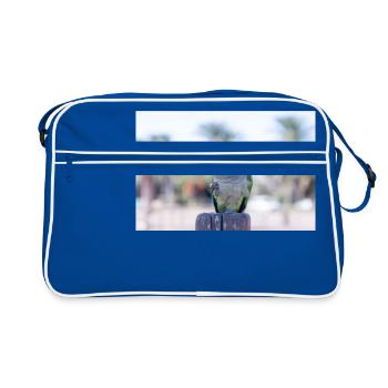 Perroquet de moine - Sac Retro - bleu/blanc - Devant