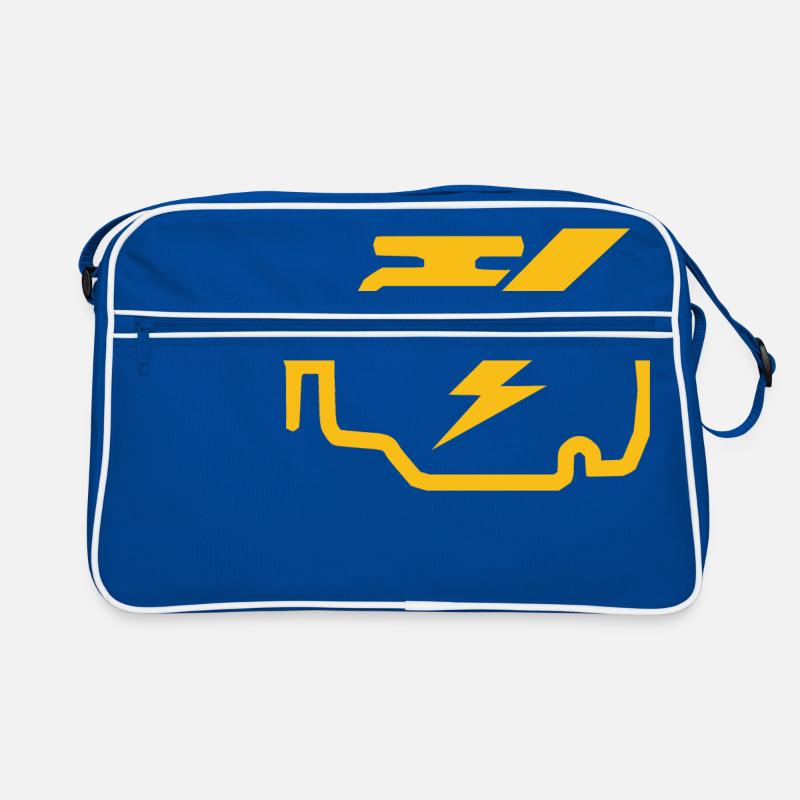 check engine light Zeichen Geschenkidee Retro Tasche