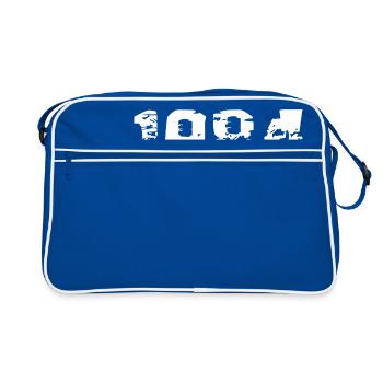 Year of birth - Retro Bag - blue/white - Front