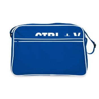 ctrl v - Retro Bag - blue/white - Front