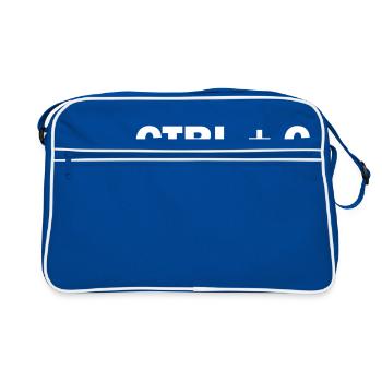 CTRL + C - Retro Bag - blue/white - Front