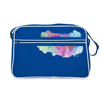 Joyeux anniversaire fête d'anniversaire cadeau festif enfant - Sac Retro - bleu/blanc - Devant