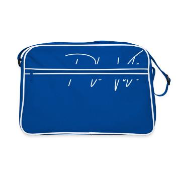 Dolce Vita Design! Idée cadeau loisirs - Sac Retro - bleu/blanc - Devant