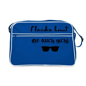 Claudia ne les connaît pas non plus - chemise - Sac Retro - bleu/blanc - Devant