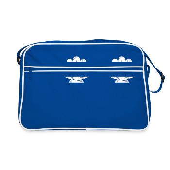 coquilles de sirène coquille de mer - Sac Retro - bleu/blanc - Devant