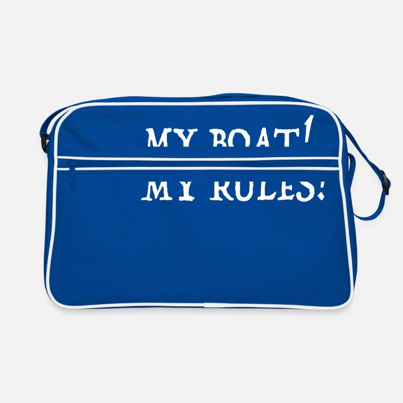 MY BOAT MY RULES Retro Tasche