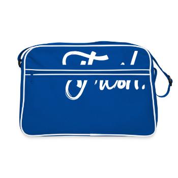 fresh white - Retro Bag - blue/white - Front