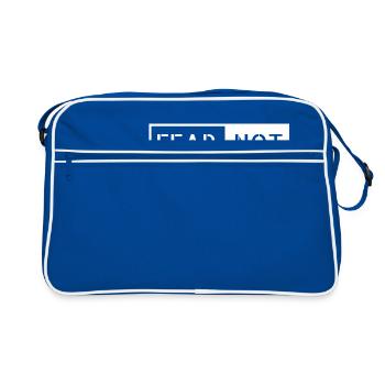 fear not in the bar - Retro Bag - blue/white - Front