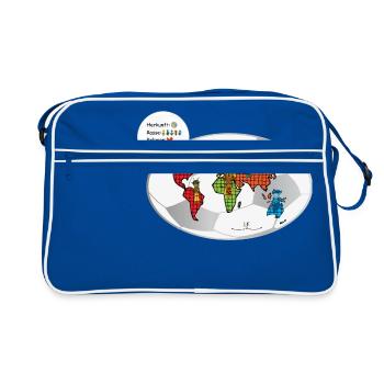 Le football relie les mondes - Les gardiens d'Orbis - Sac Retro - bleu/blanc - Devant