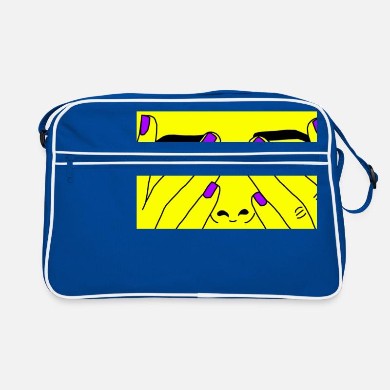 Face jaune Sac Retro