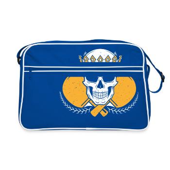 Tennis de table Tennis Ping Pong Cadeau Hobby Sport - Sac Retro - bleu/blanc - Devant