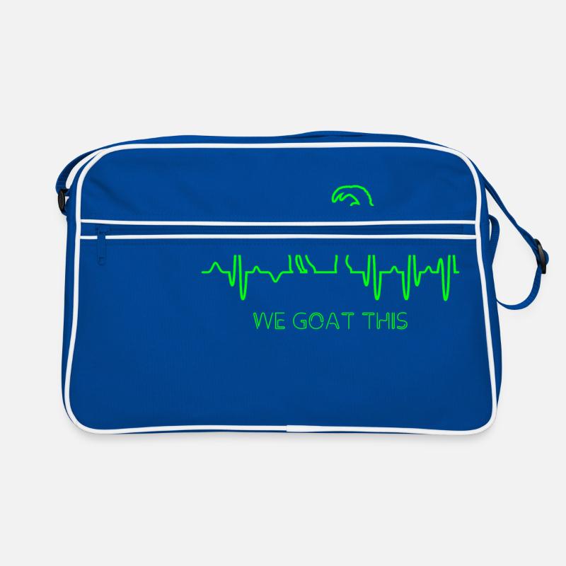 Goat ECG - Retro Bag - blue/white