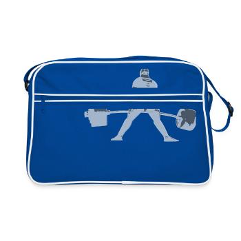 Deadlift II - blanc - Sac Retro - bleu/blanc - Devant