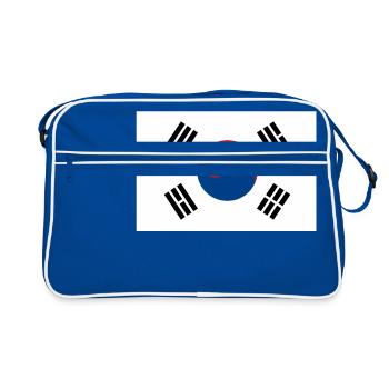 Drapeau de la Corée du Sud - Sac Retro - bleu/blanc - Devant