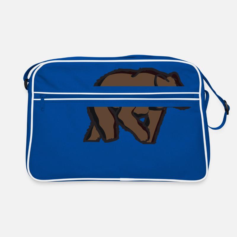 Brown bear teddy bear animal grizzly bear gift idea Retro Bag